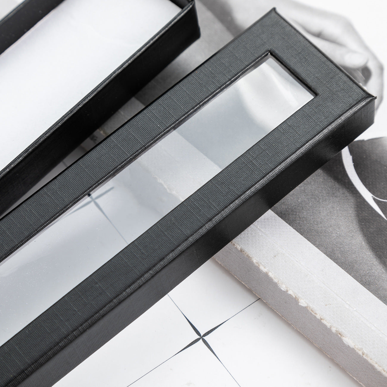 Pencil case creative transparent window paper packaging (5pcs)