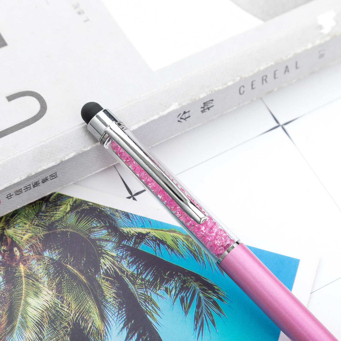 Crystal ballpoint pen diamond capacitive pen
