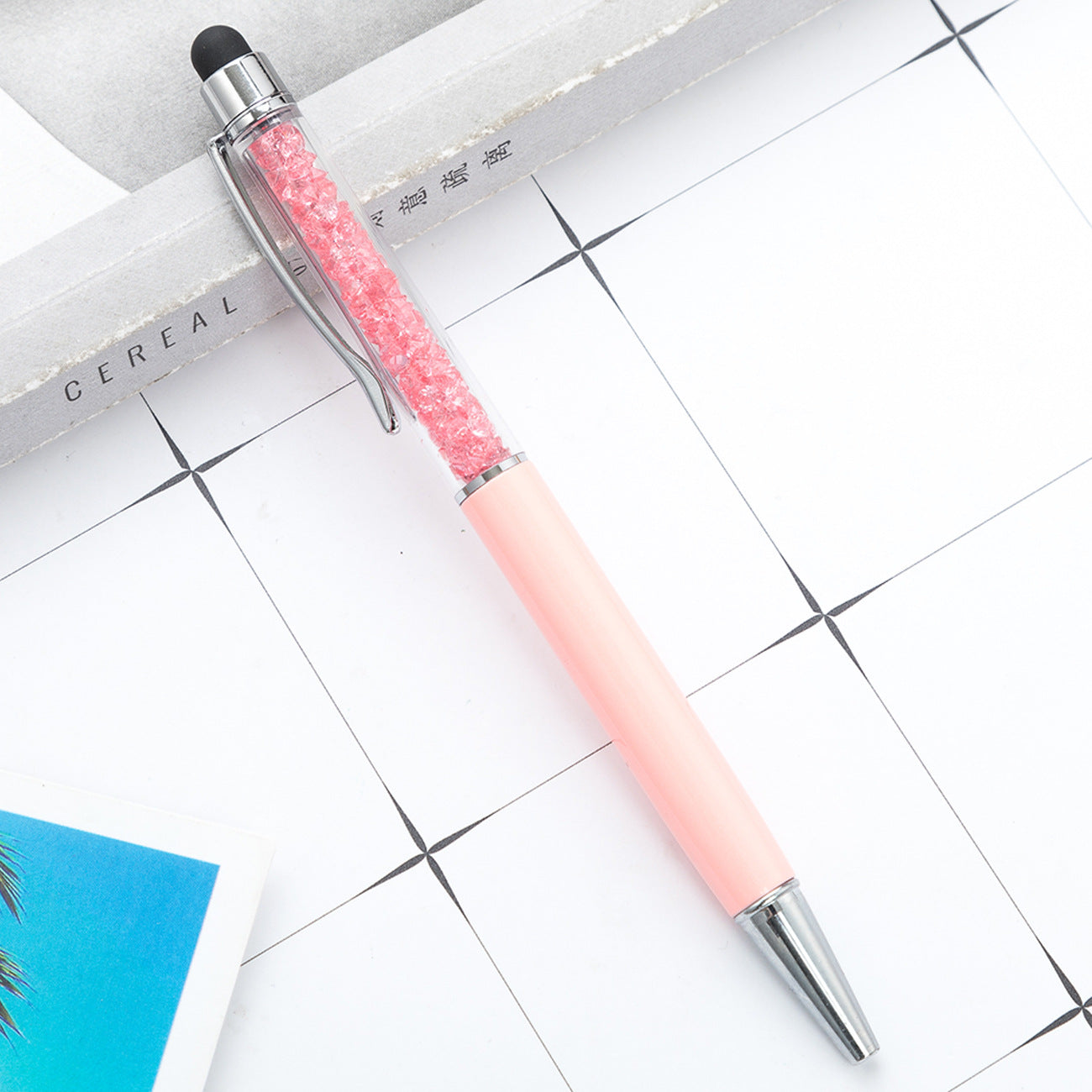 Crystal ballpoint pen diamond capacitive pen
