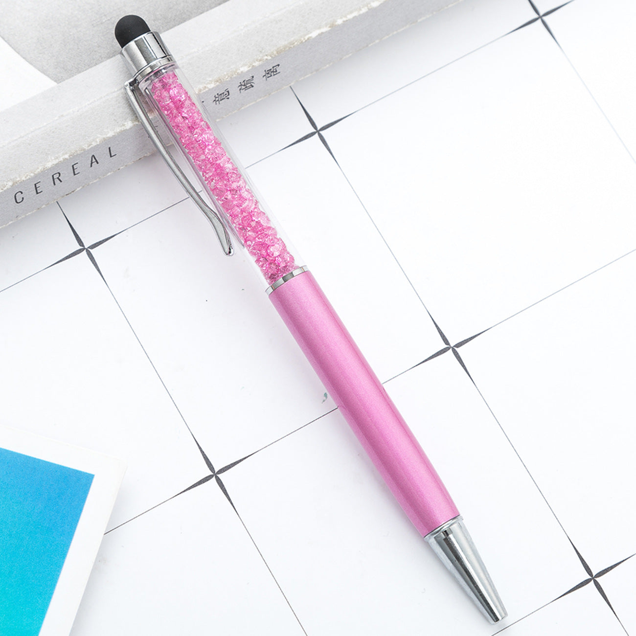 Crystal ballpoint pen diamond capacitive pen