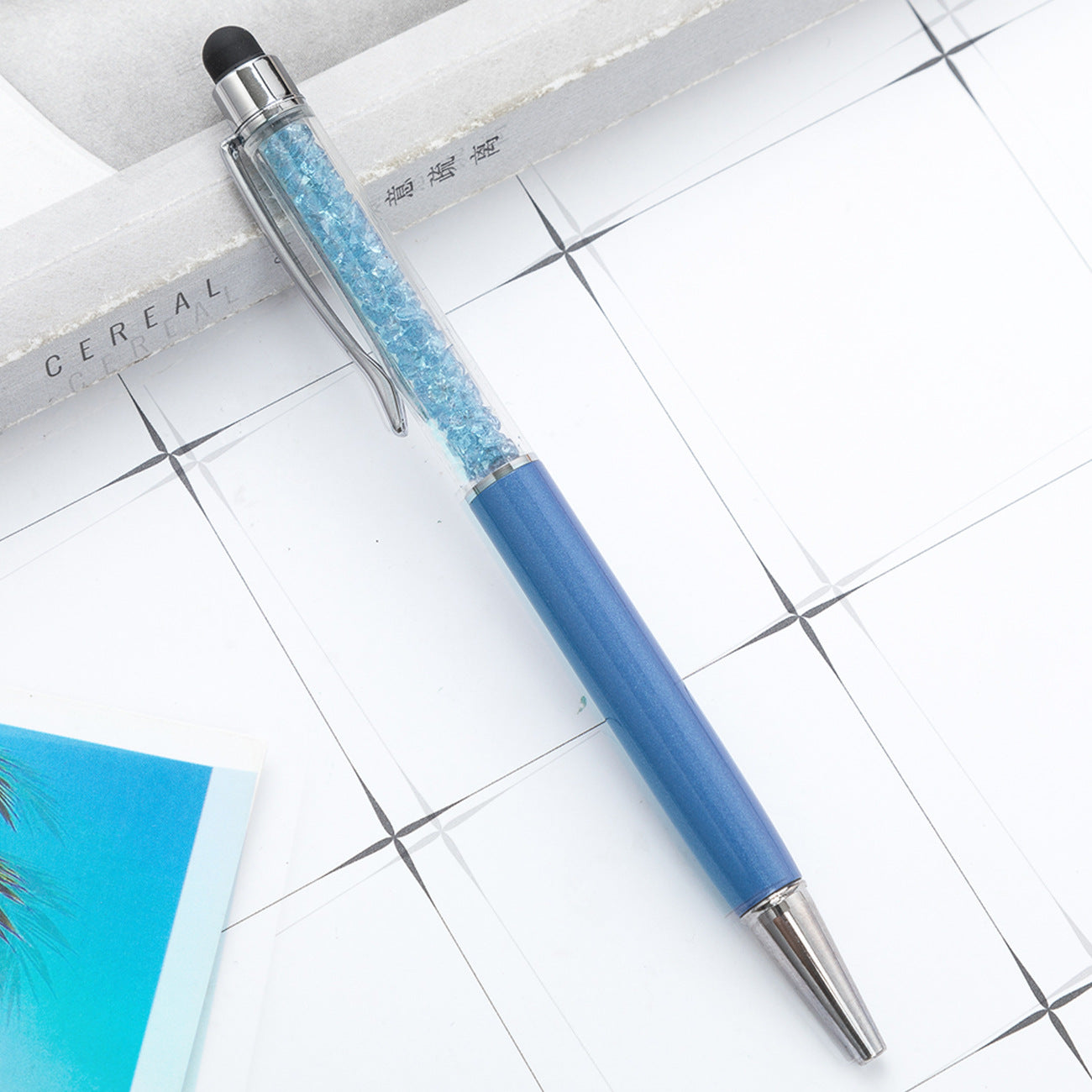 Crystal ballpoint pen diamond capacitive pen
