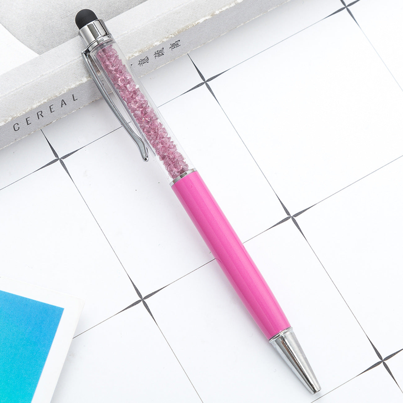 Crystal ballpoint pen diamond capacitive pen