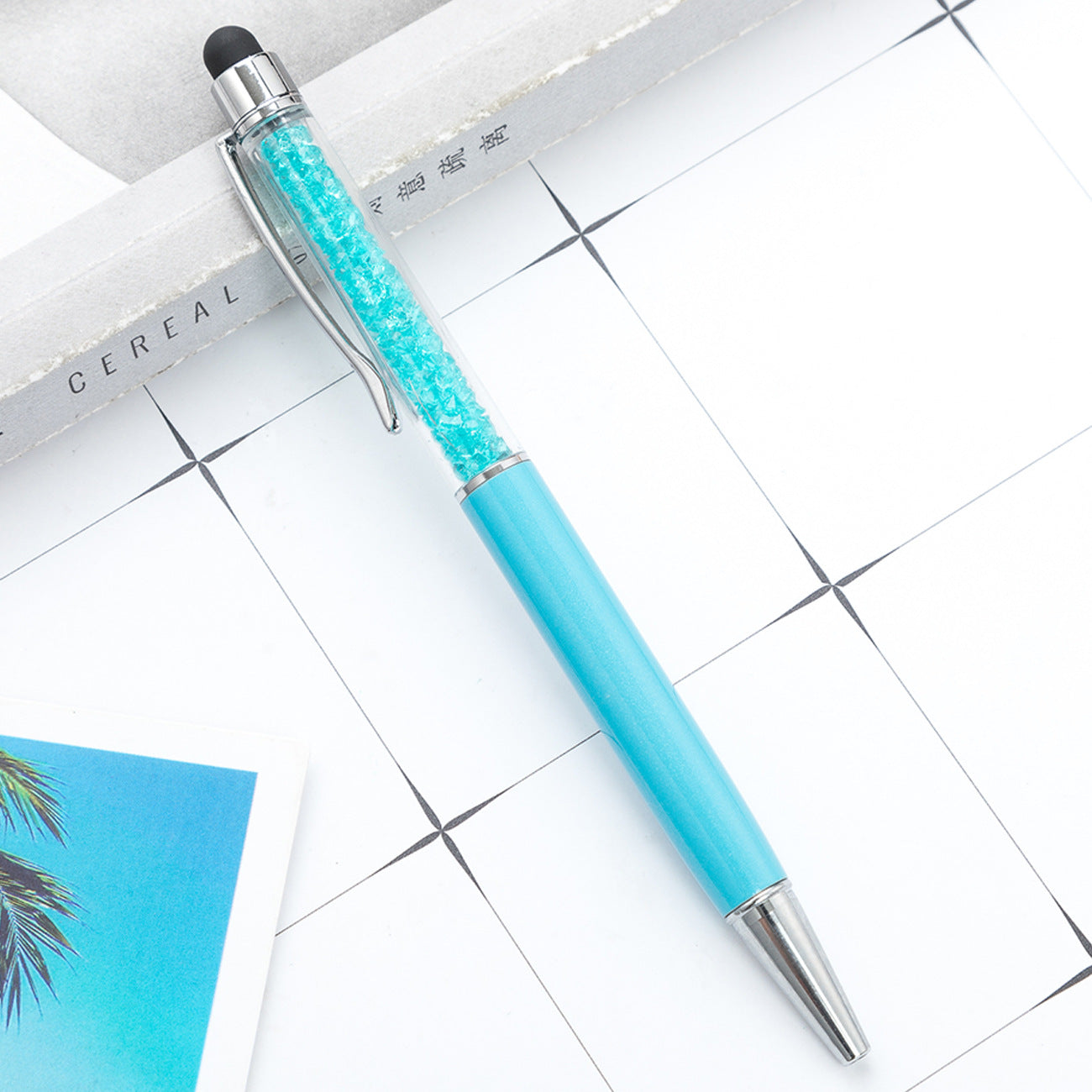 Crystal ballpoint pen diamond capacitive pen