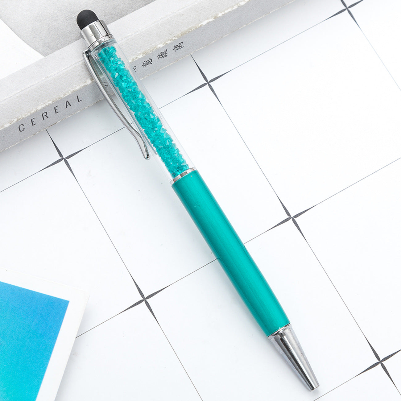 Crystal ballpoint pen diamond capacitive pen