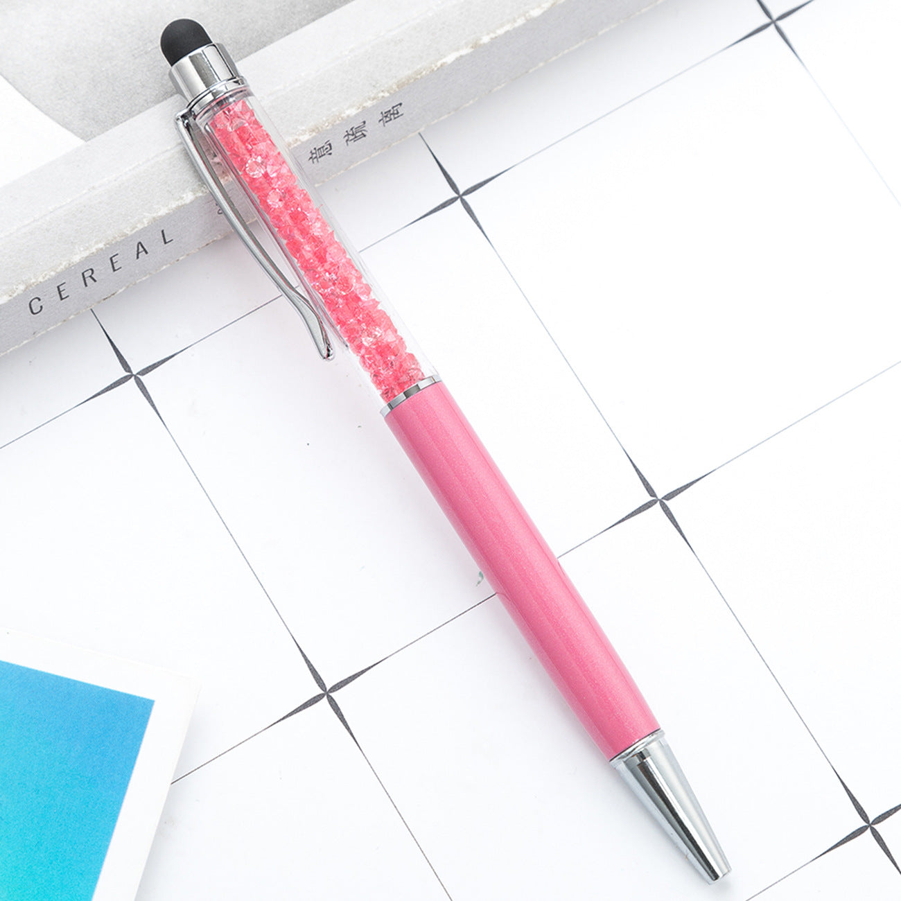 Crystal ballpoint pen diamond capacitive pen