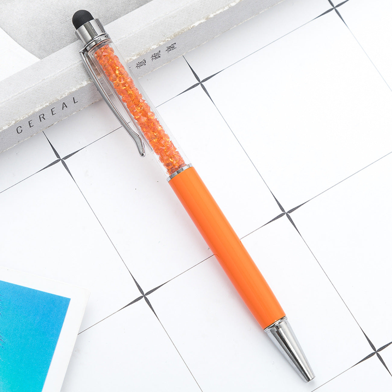 Crystal ballpoint pen diamond capacitive pen