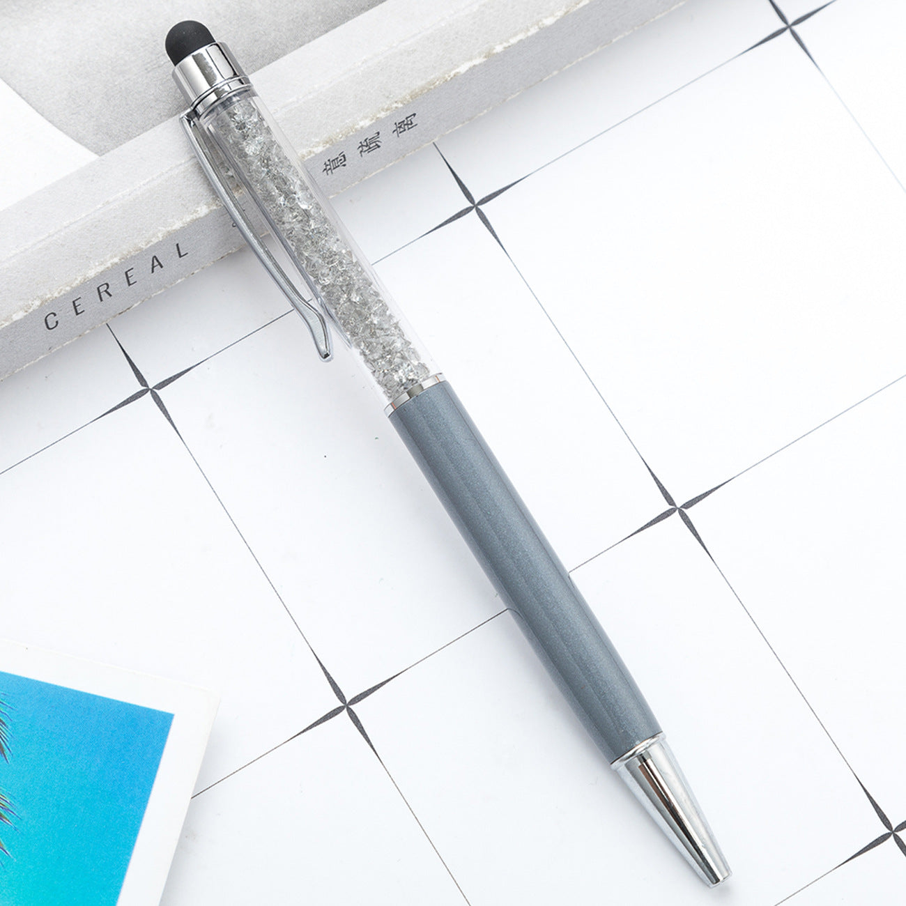 Crystal ballpoint pen diamond capacitive pen