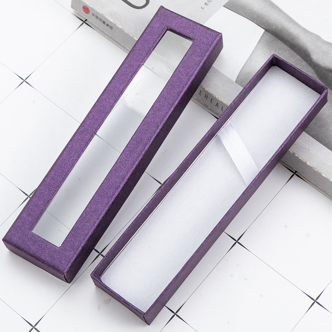 Pencil case creative transparent window paper packaging (5pcs)