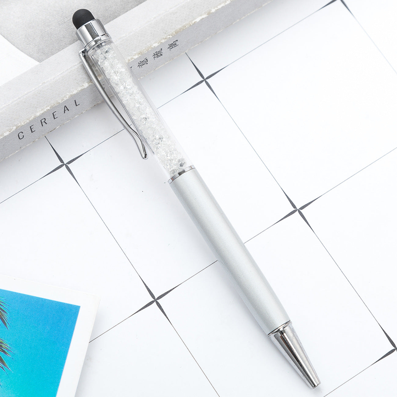Crystal ballpoint pen diamond capacitive pen