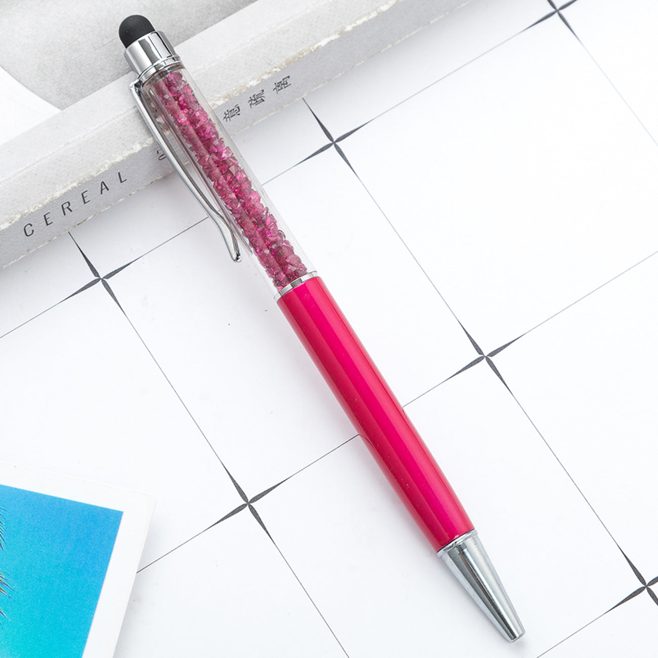 Crystal ballpoint pen diamond capacitive pen