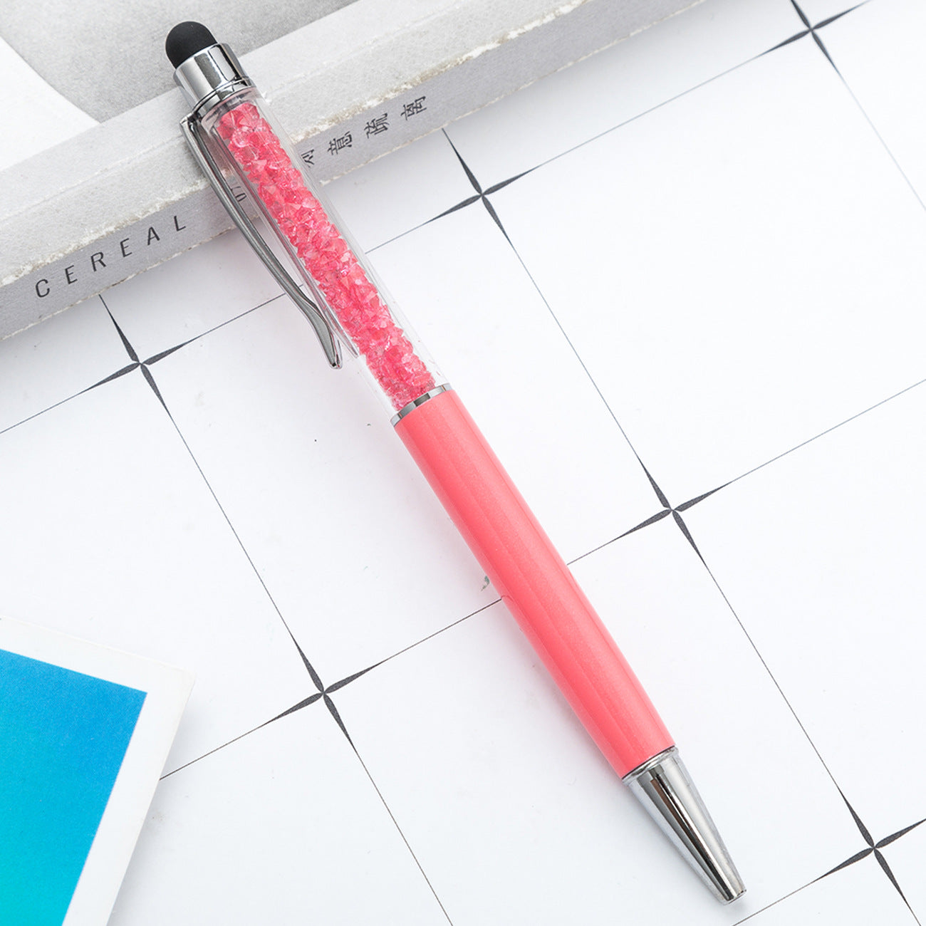 Crystal ballpoint pen diamond capacitive pen