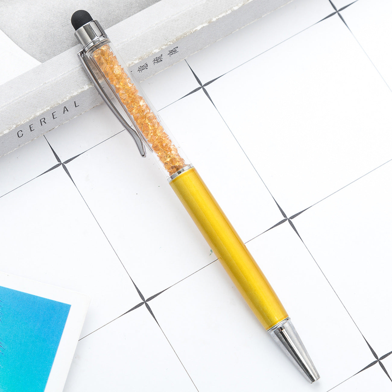 Crystal ballpoint pen diamond capacitive pen