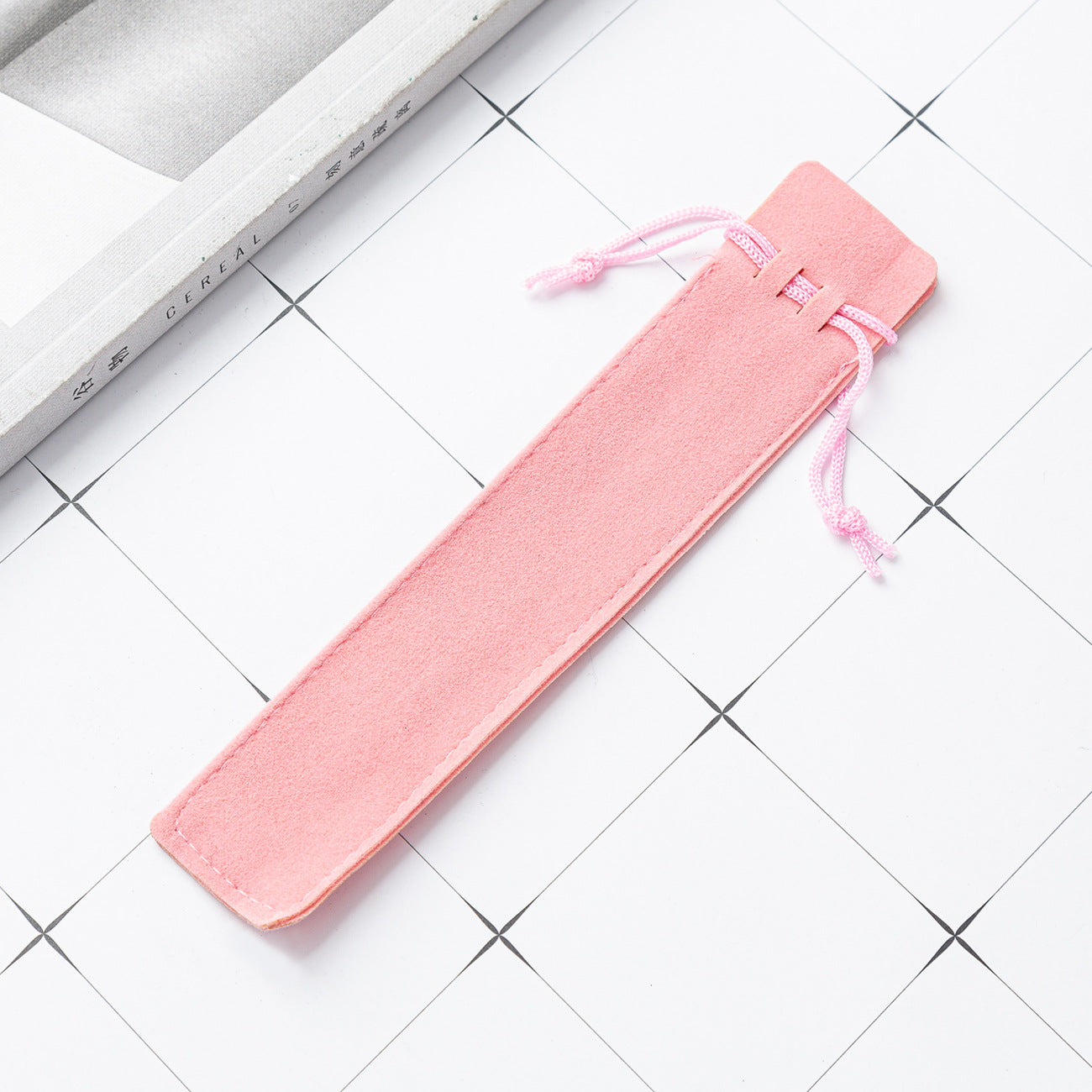 Crystal pen flannel pencil case