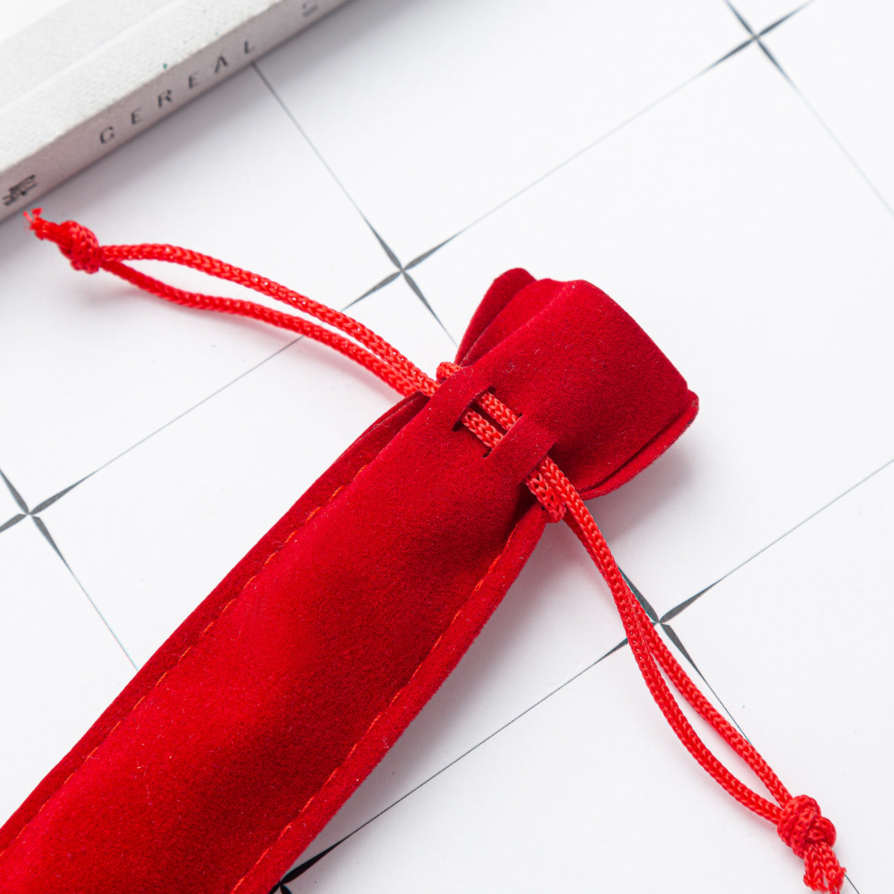 Crystal pen flannel pencil case