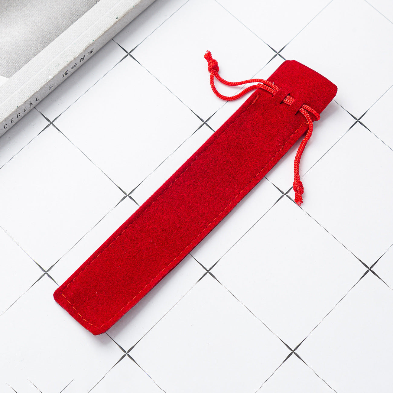 Crystal pen flannel pencil case