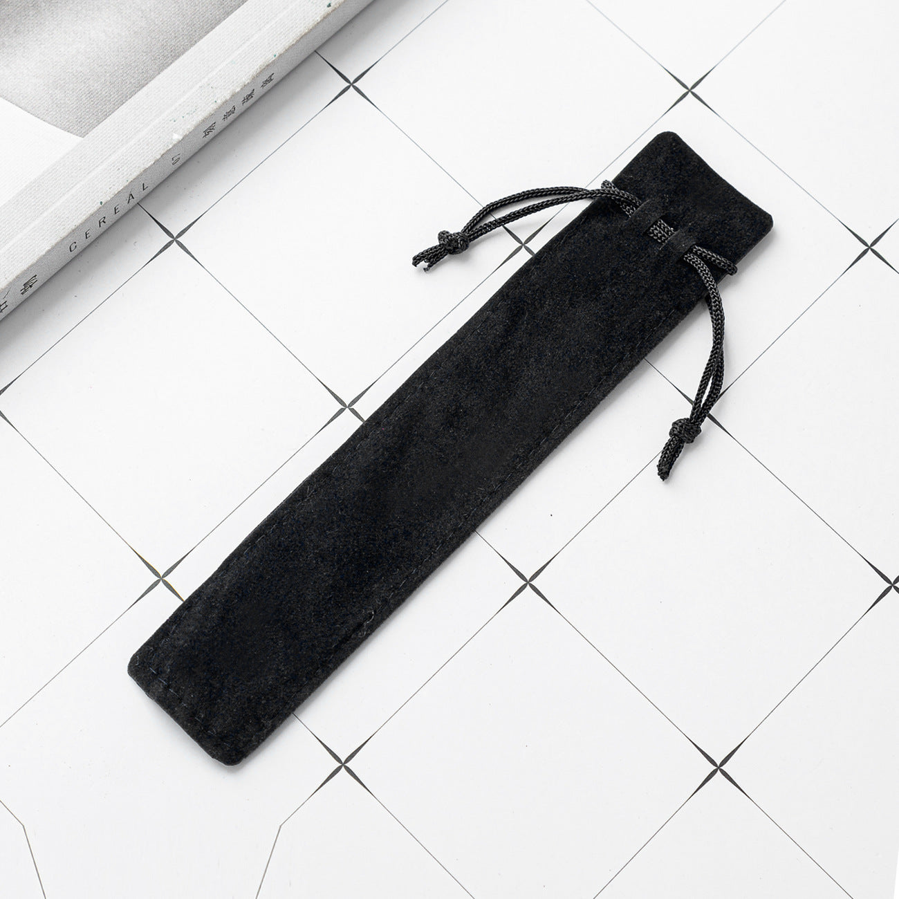 Crystal pen flannel pencil case