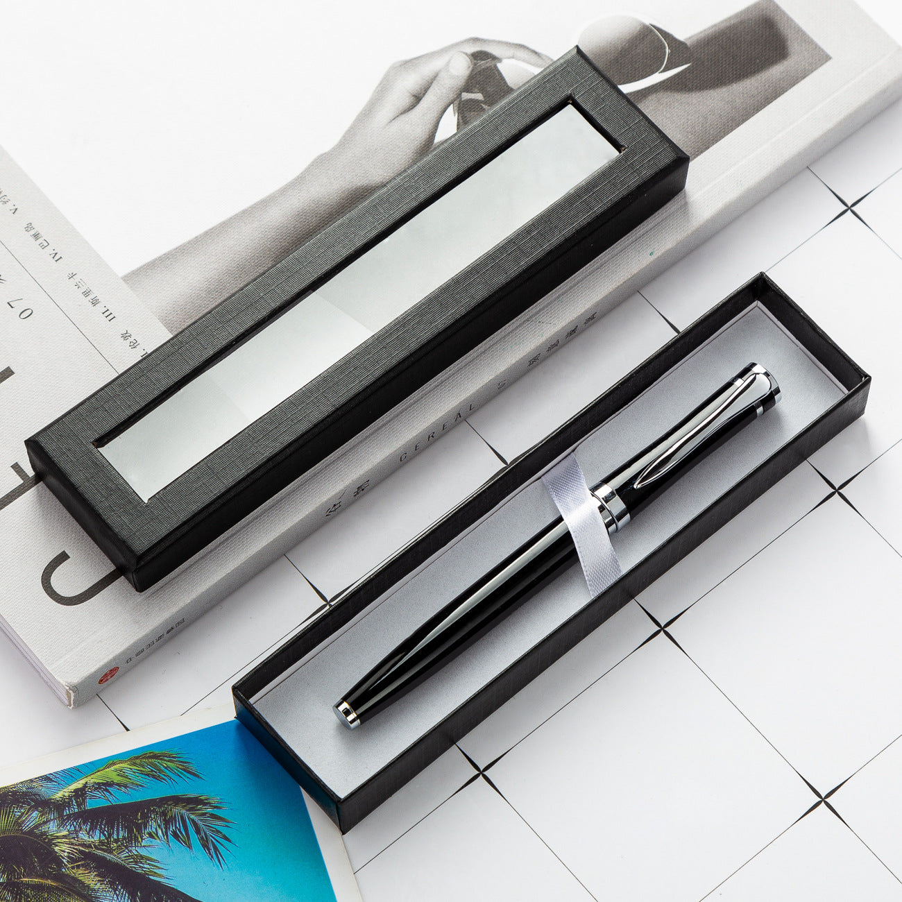 Pencil case creative transparent window paper packaging (5pcs)