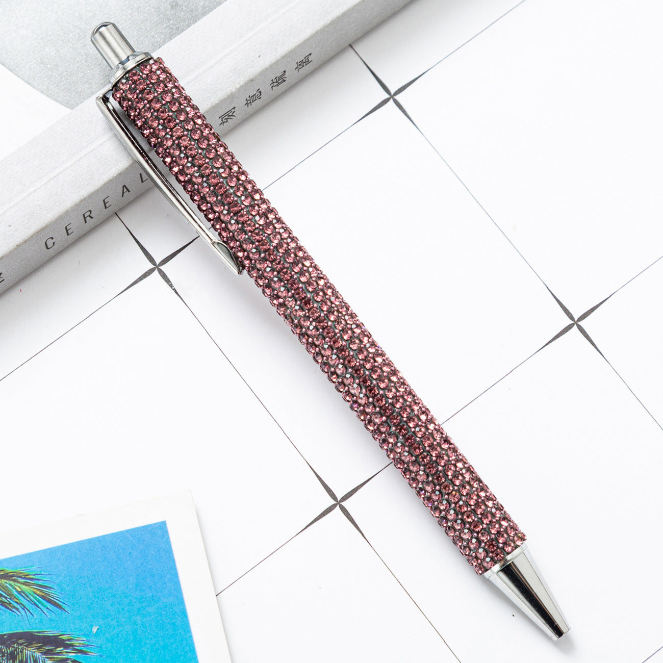 Press the rhinestone foreskin and press the pen (3pcs)