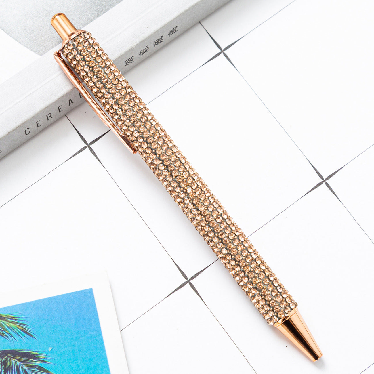 Press the rhinestone foreskin and press the pen (3pcs)