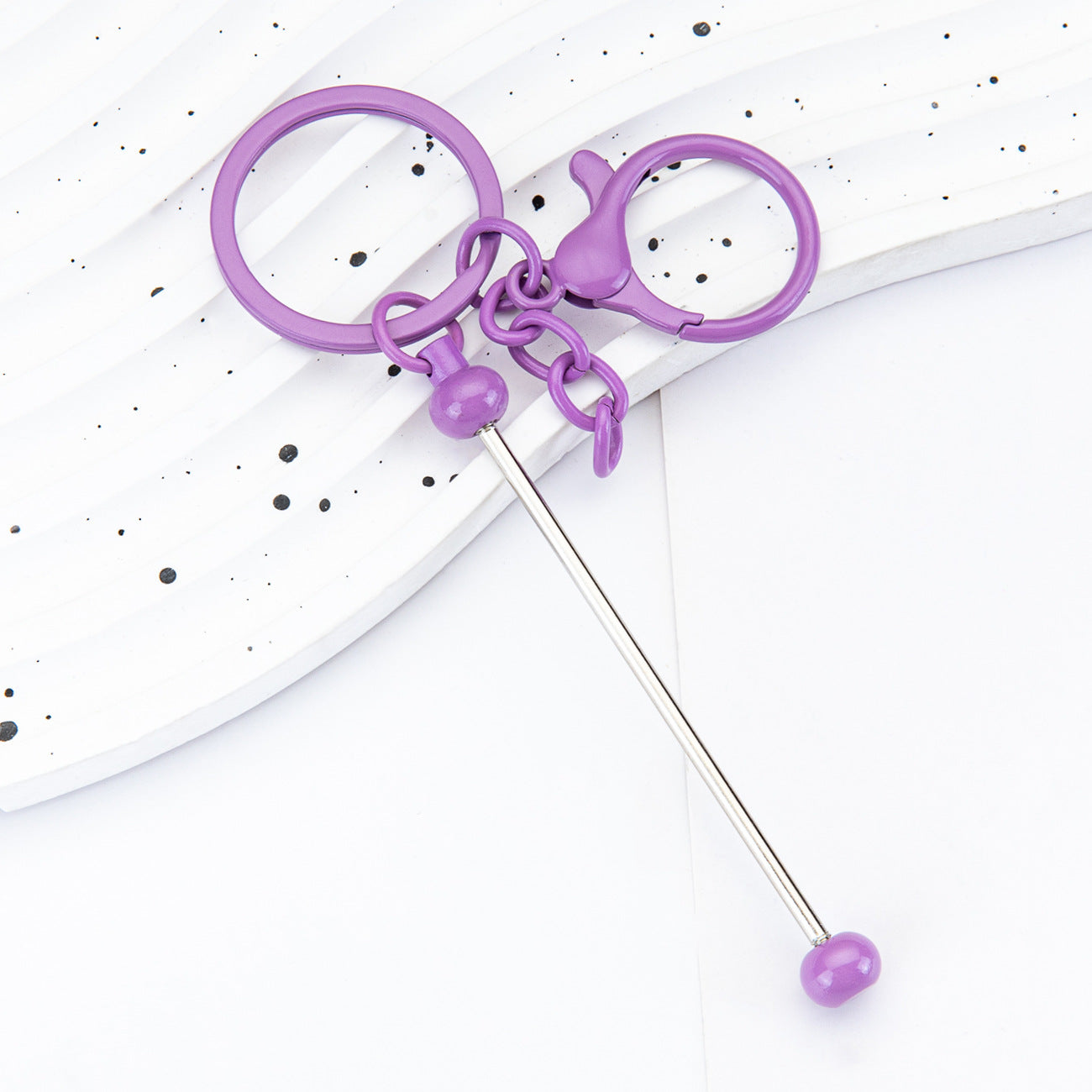 Gradual change Colored metal keychain