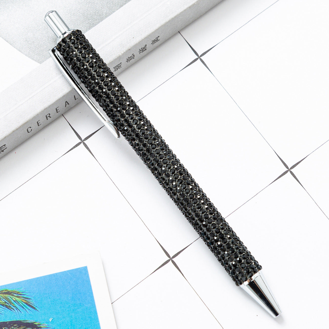 Press the rhinestone foreskin and press the pen (3pcs)