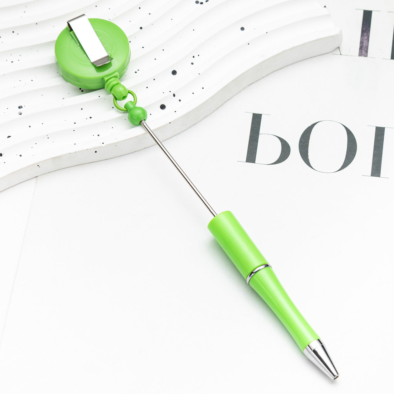 Easy-pull button bead pen