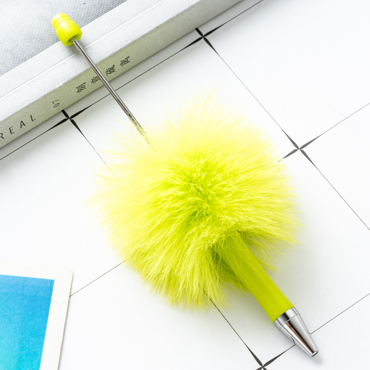 New creative DIY hairball beaded ballpoint pen (10pcs)