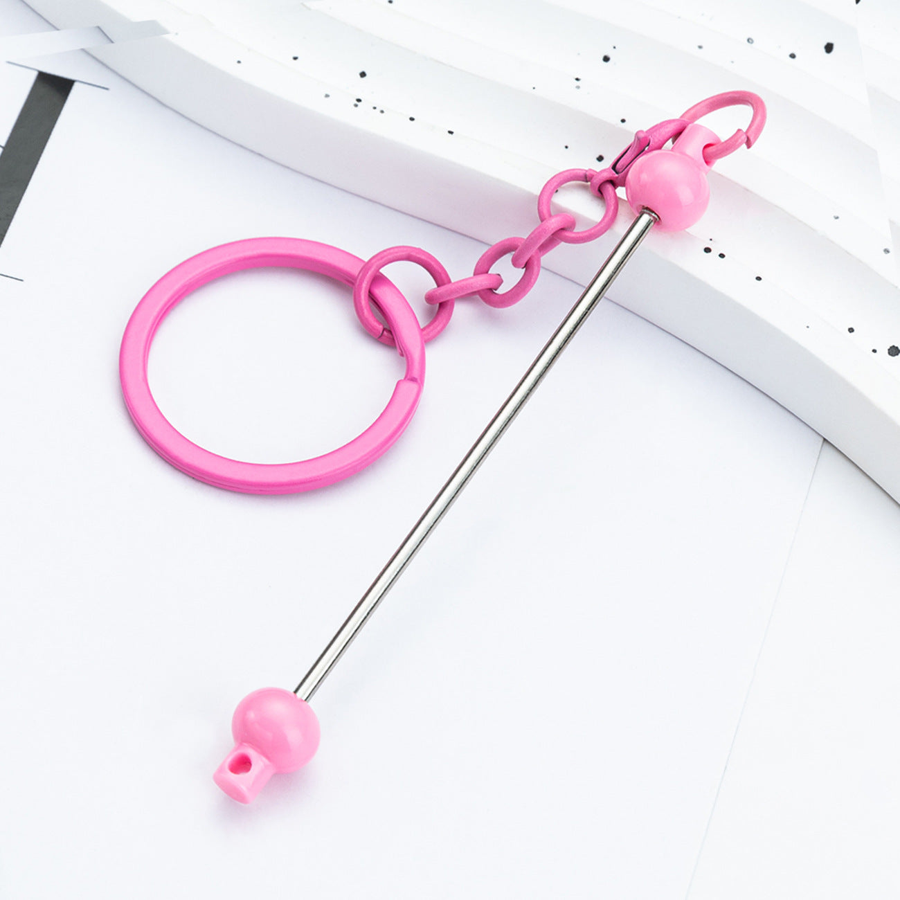 DIY beaded keychain pendant