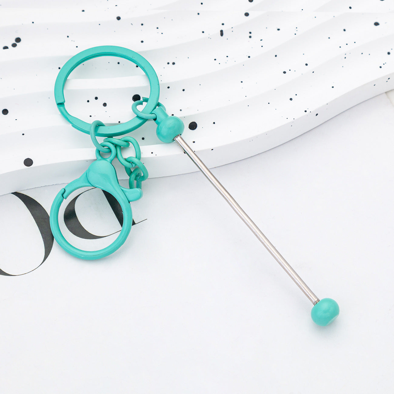 Gradual change Colored metal keychain