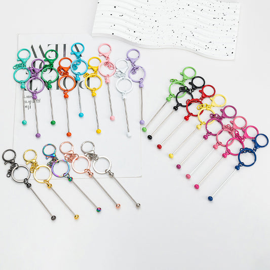 Gradual change Colored metal keychain