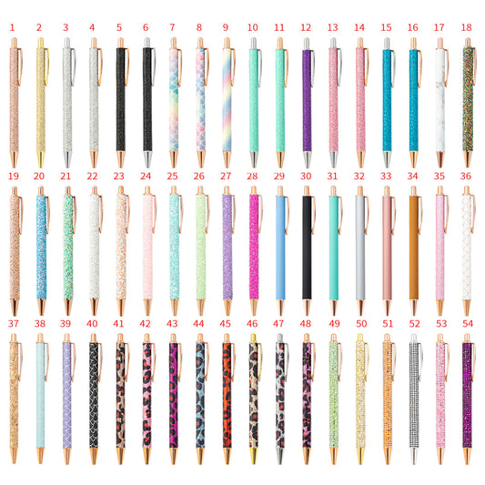 Push pen spot wholesale ballpoint pen 5pcs