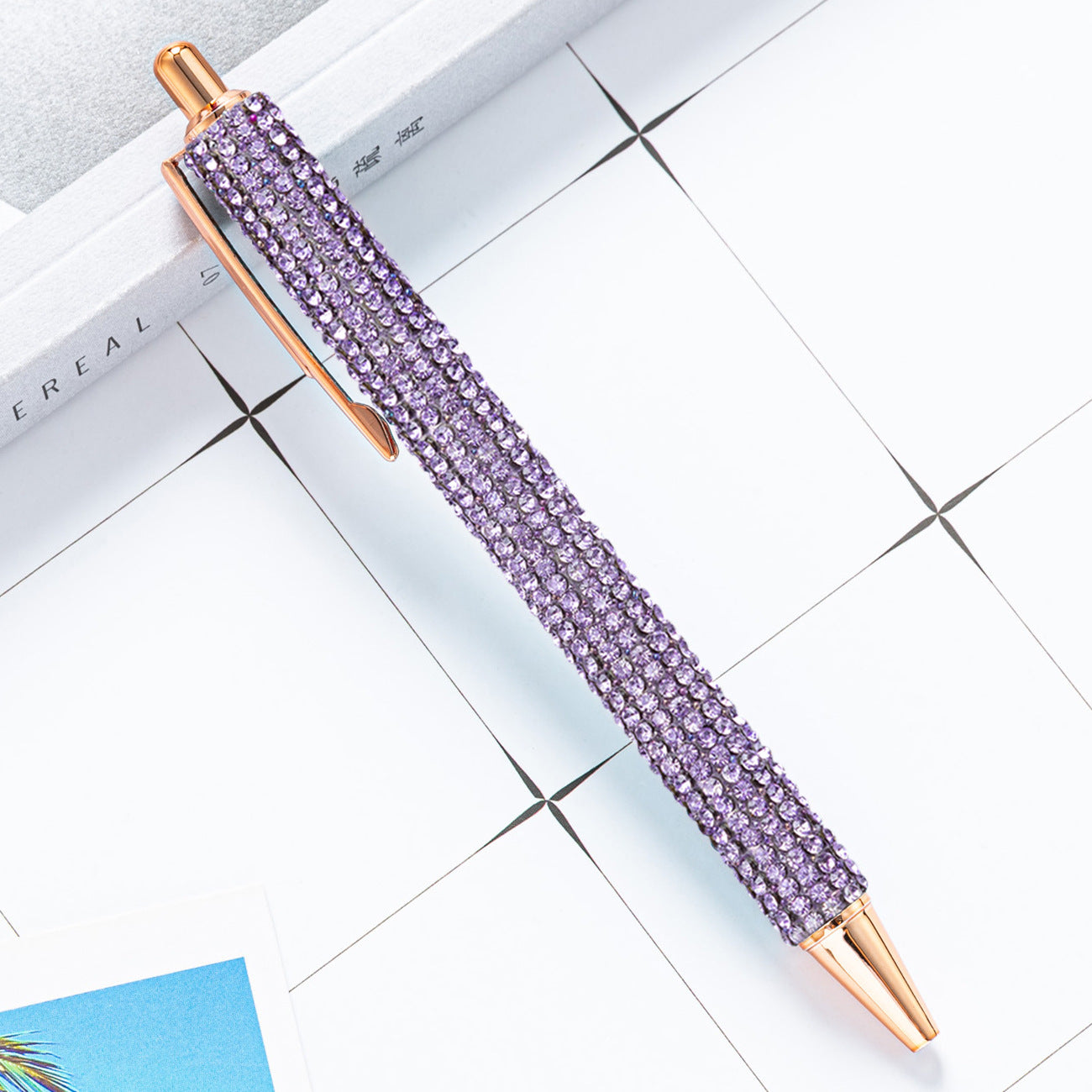 Press the rhinestone foreskin and press the pen (3pcs)