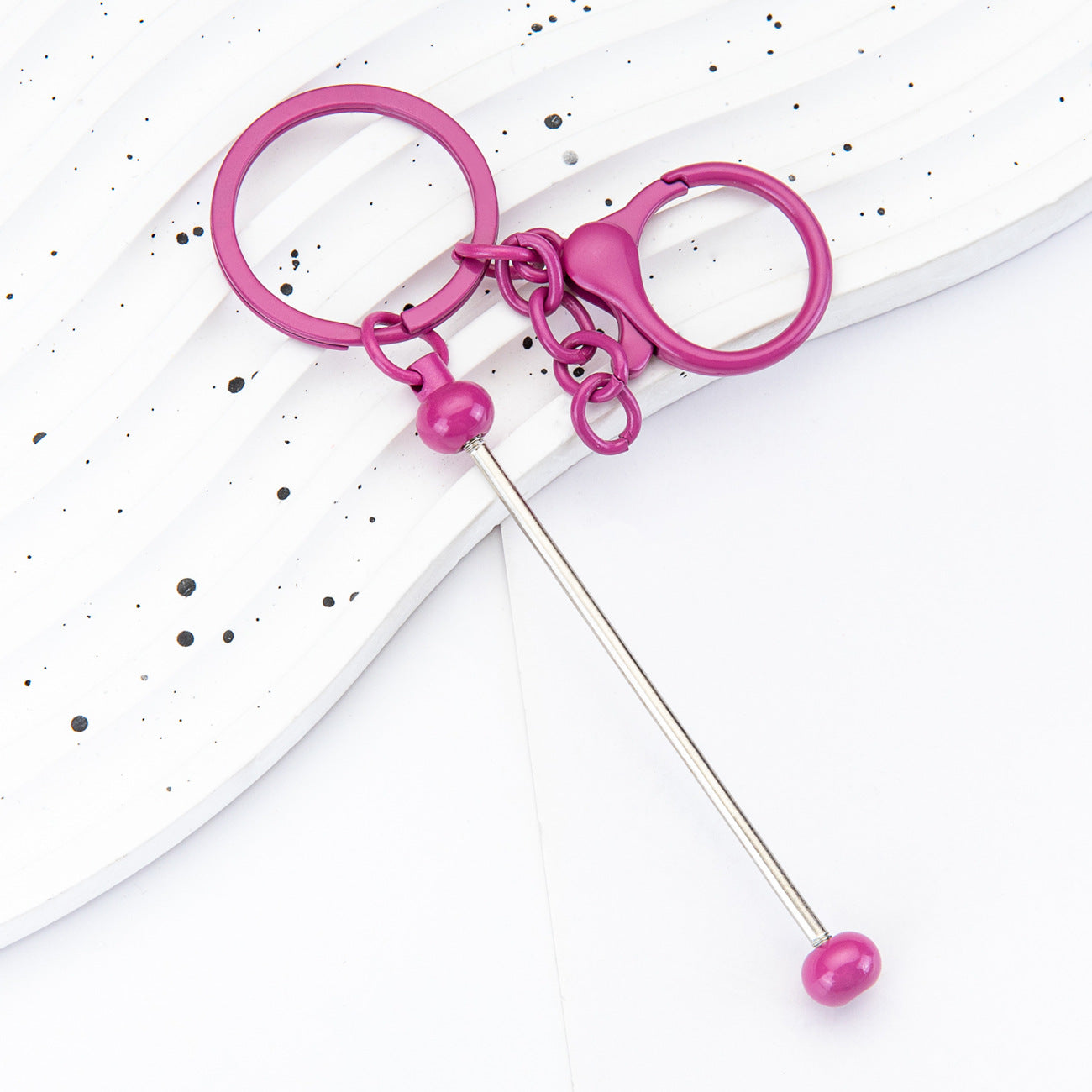 Gradual change Colored metal keychain