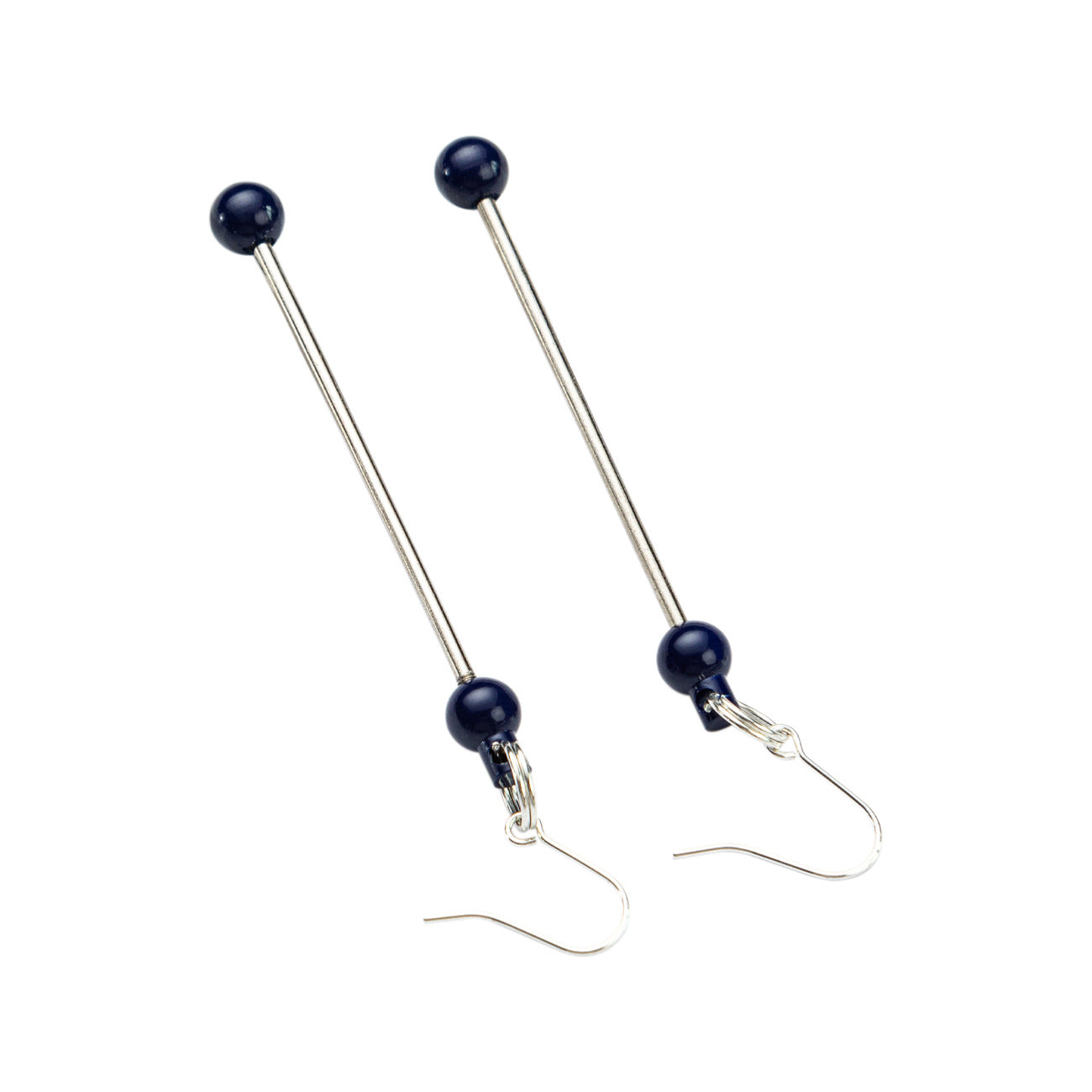 Long creative handmade beaded earrings
