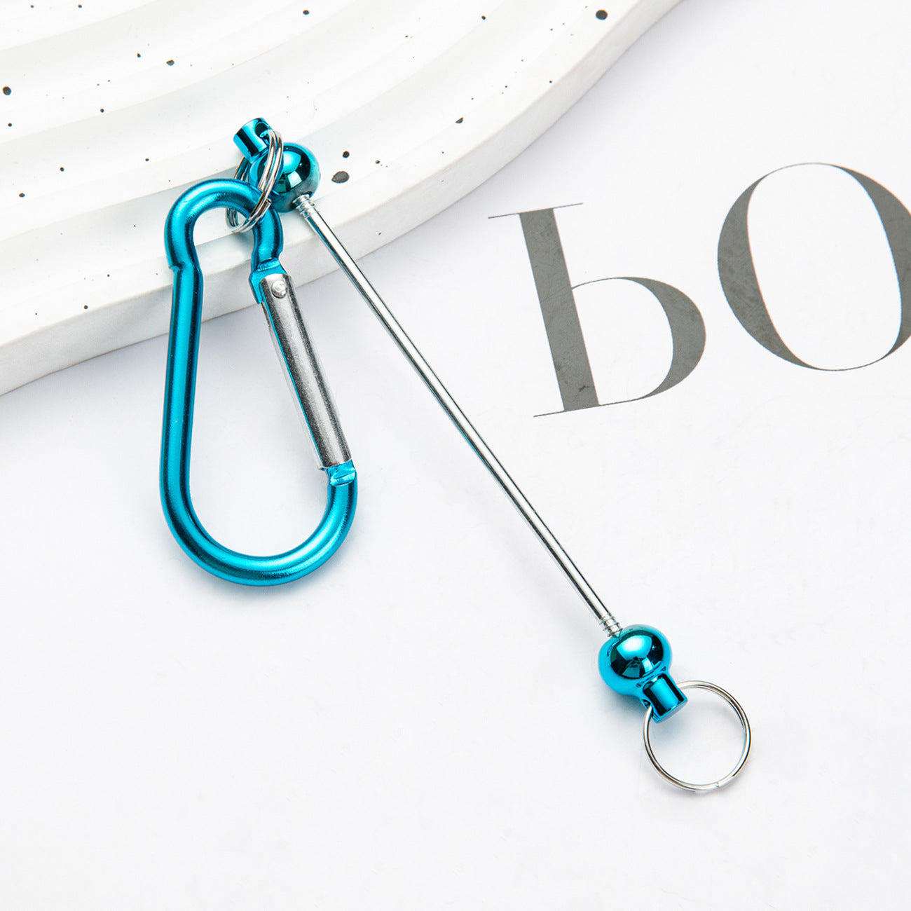 DIY beaded mountaineering buckle D type lock metal hook key small buckle