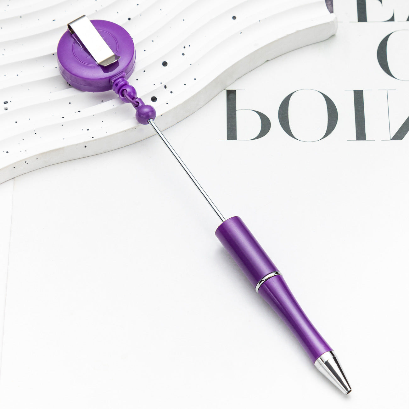 Easy-pull button bead pen