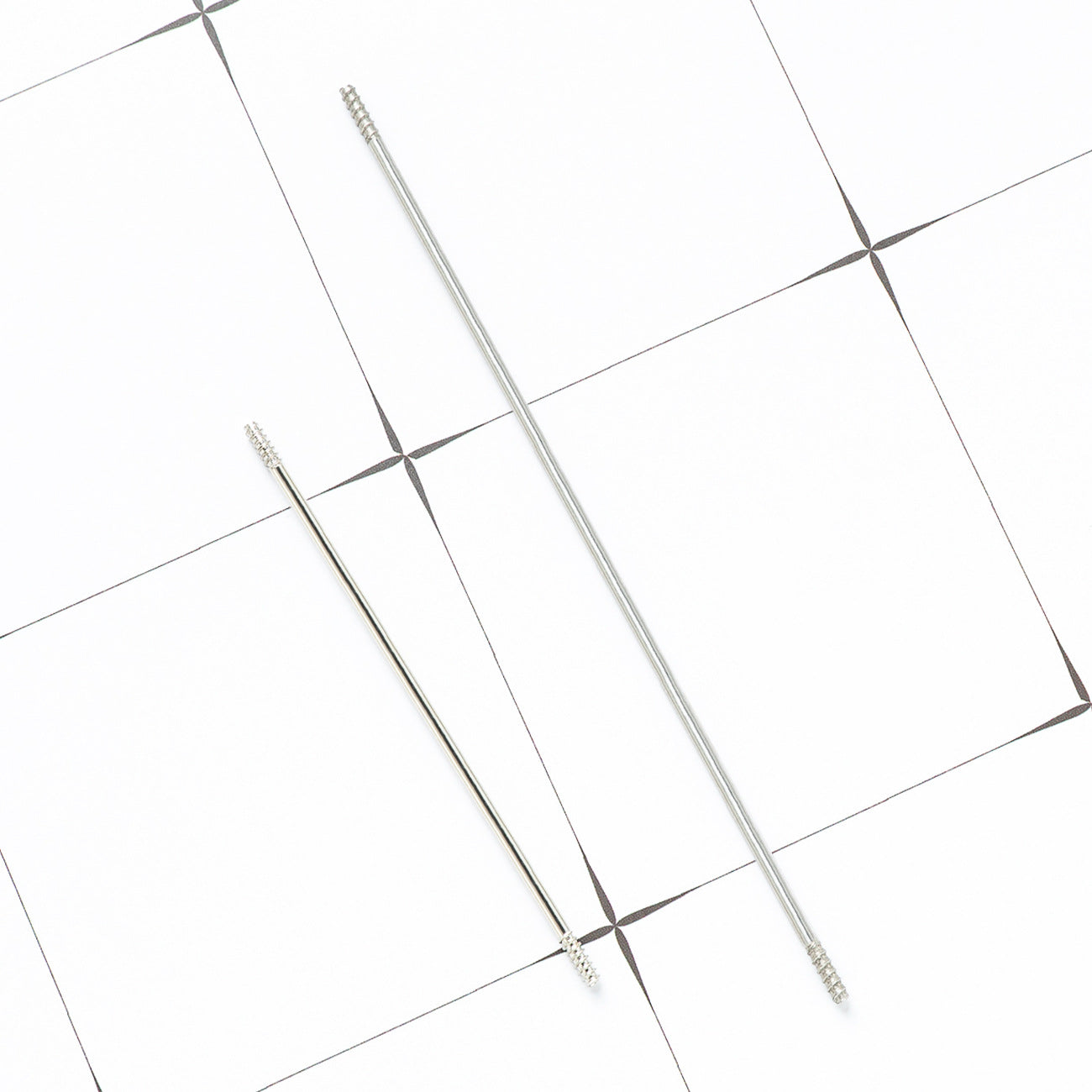 Extended stainless steel rod for bead pen