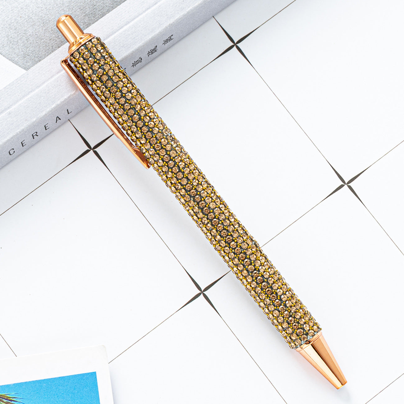 Press the rhinestone foreskin and press the pen (3pcs)