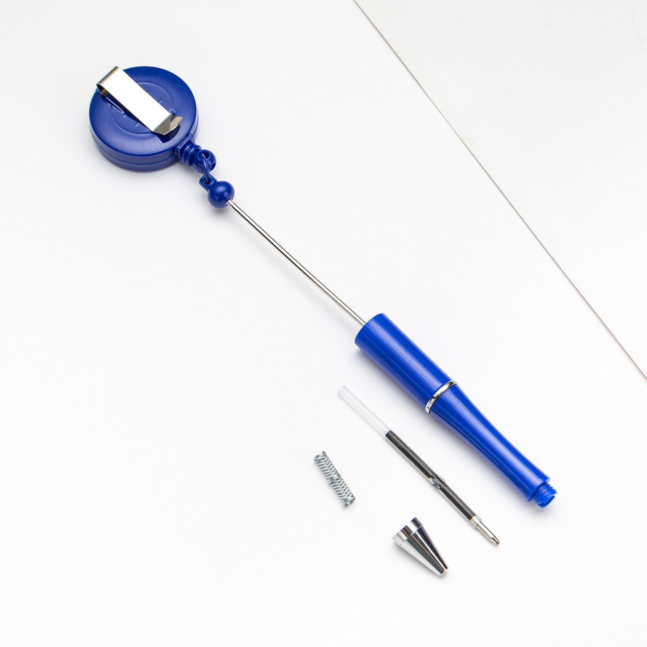 Easy-pull button bead pen