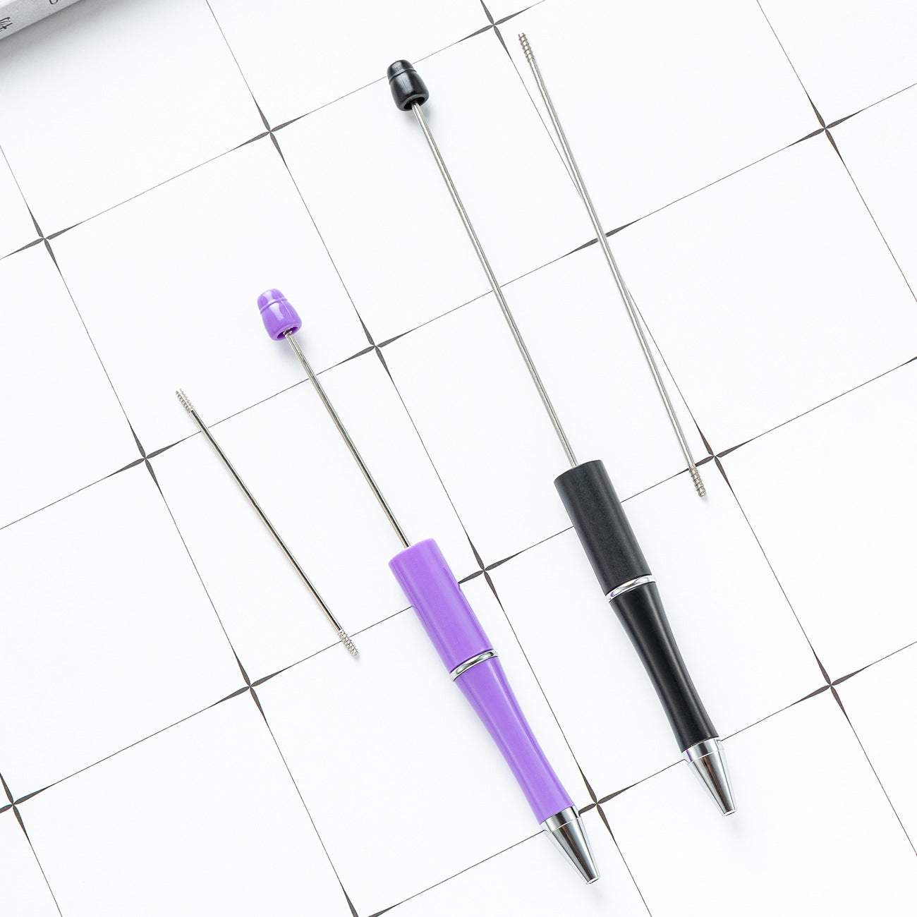 Extended stainless steel rod for bead pen