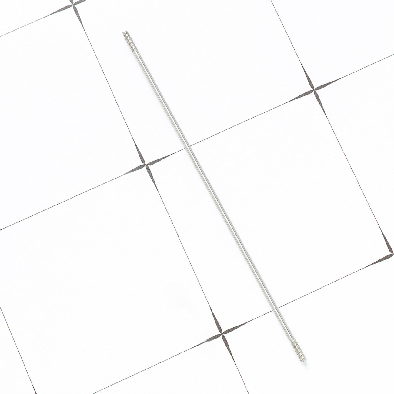 Extended stainless steel rod for bead pen