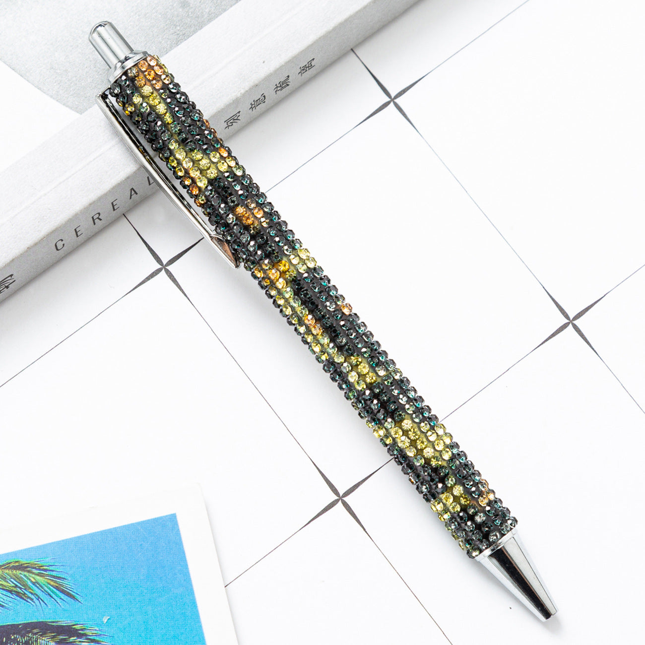 Press the rhinestone foreskin and press the pen (3pcs)