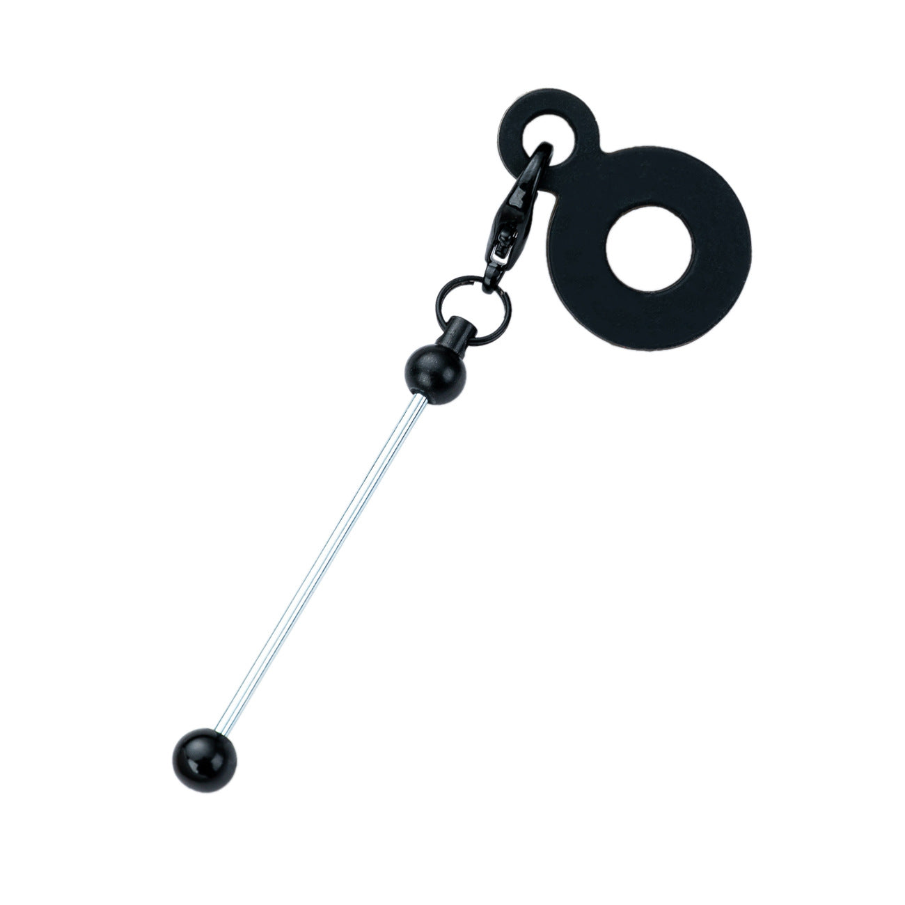 DIY beaded silicone straw pendant is suitable for 8mm-10mm water cup straw.