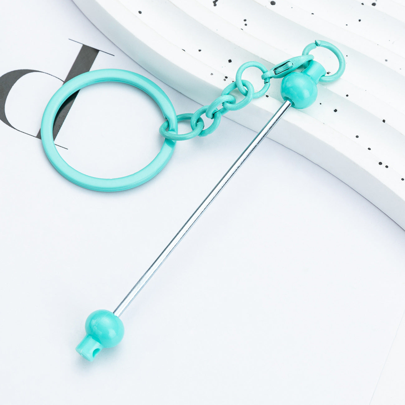 DIY beaded keychain pendant