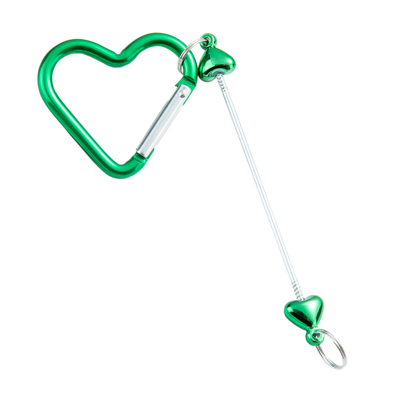 DIY love beaded mountaineering ring metal hook key card