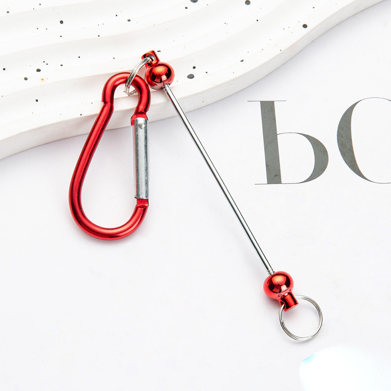 DIY beaded mountaineering buckle D type lock metal hook key small buckle