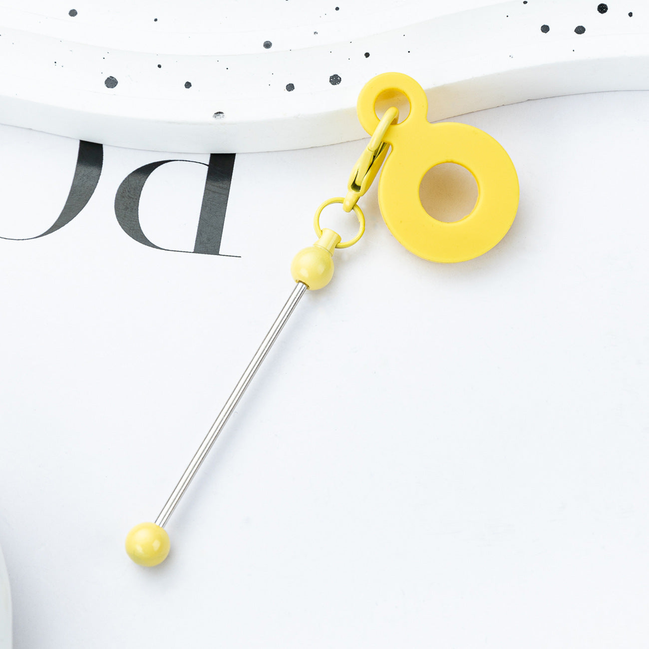 DIY beaded silicone straw pendant is suitable for 8mm-10mm water cup straw.