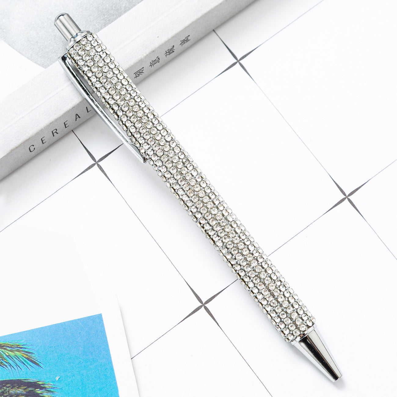 Press the rhinestone foreskin and press the pen (3pcs)
