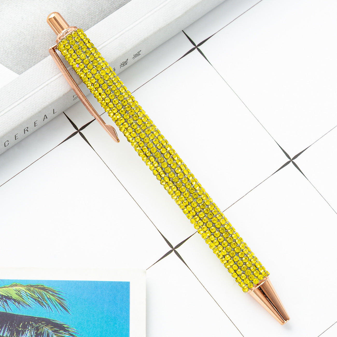 Press the rhinestone foreskin and press the pen (3pcs)