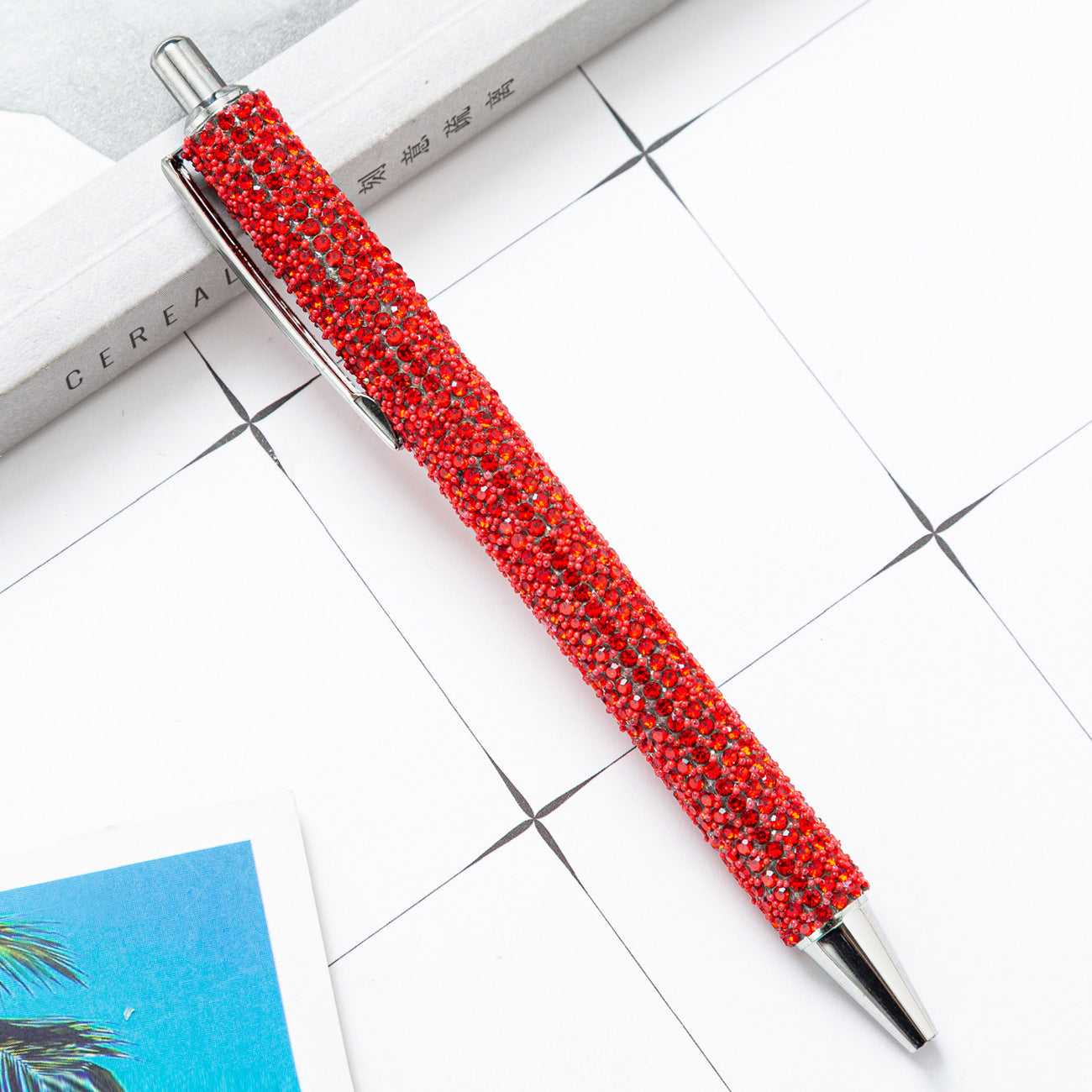 Press the rhinestone foreskin and press the pen (3pcs)